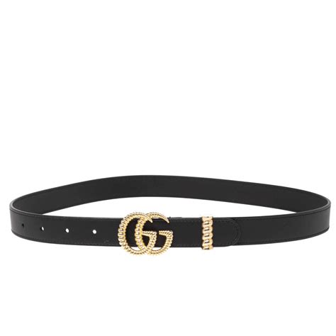 gucci double gbelt mens|Gucci leather belt with torchon double g buckle.